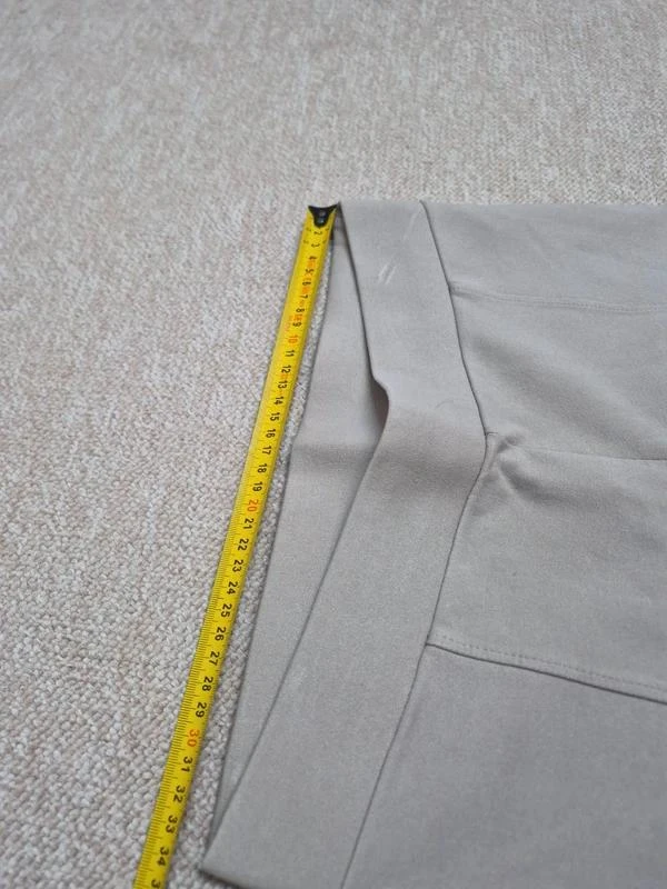 Zara Leggings Bege Efeito Couture L – photo 7